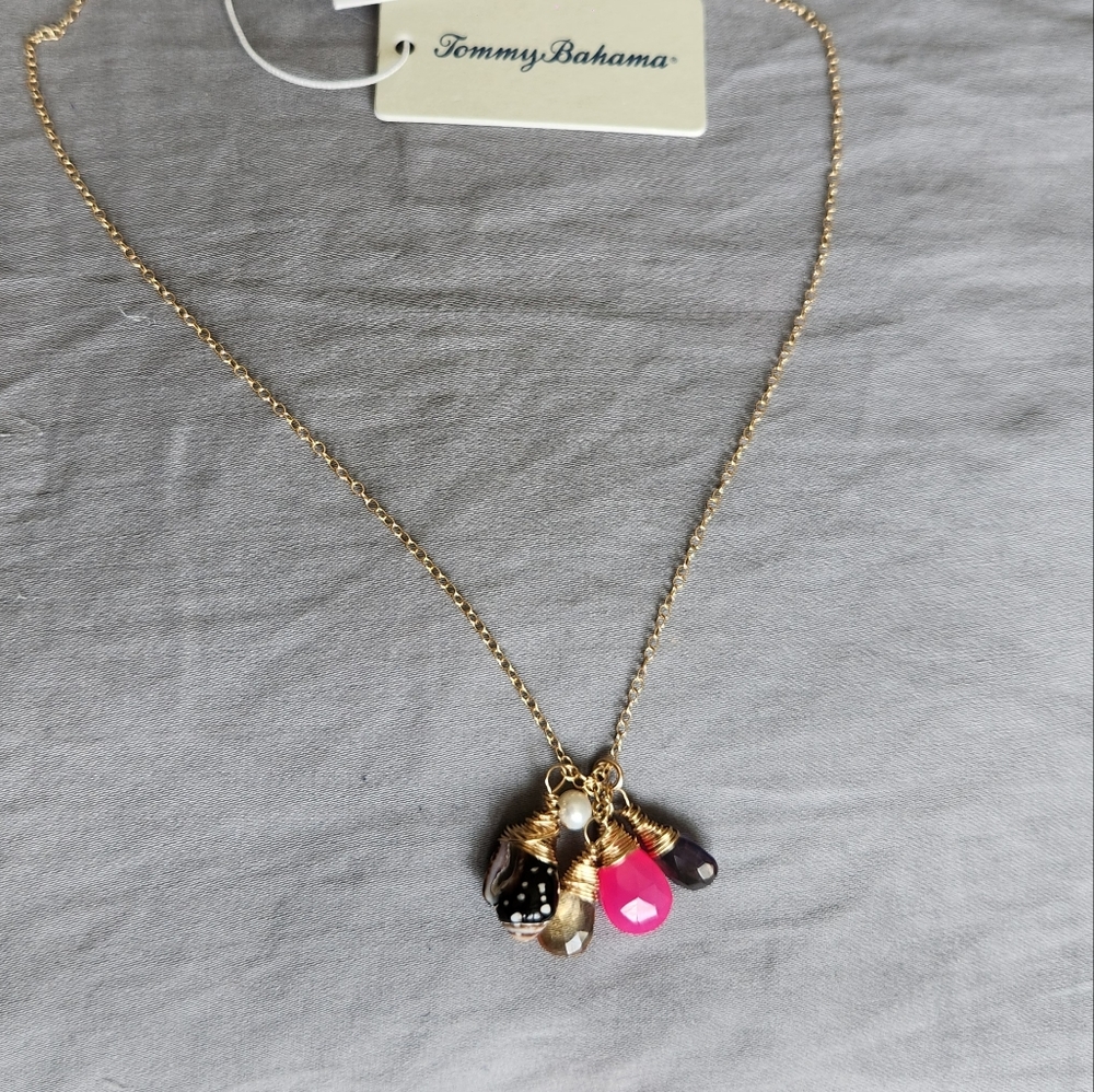 NWT - Tommy Bahama Jewel and Shell Necklace - Picture 3 of 5